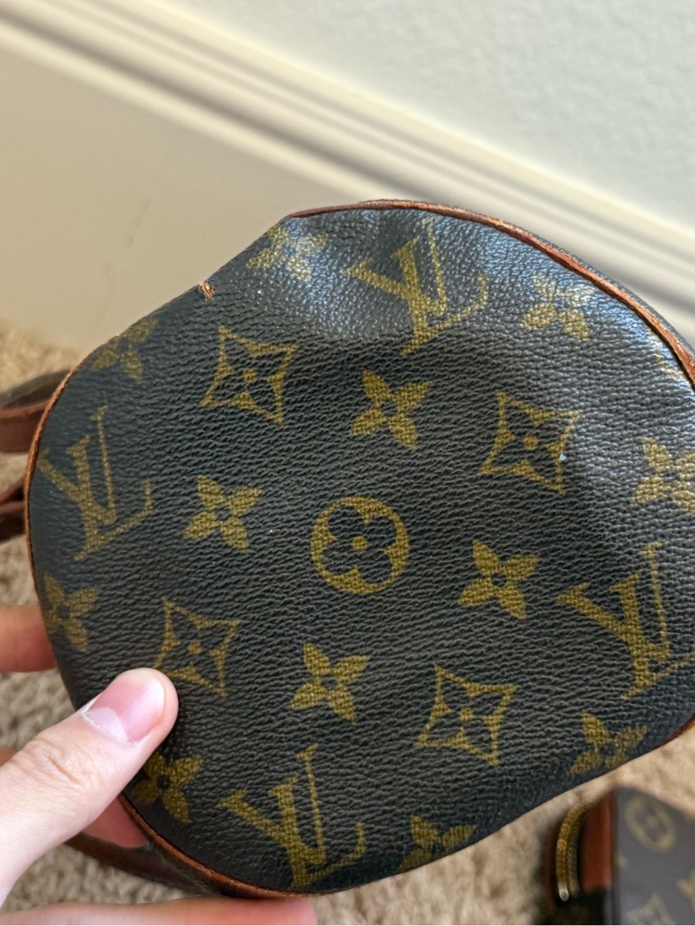 Louis Vuitton Monogram Papillon 30 Vintage Handbag w Pouch Brown Canvas - Picture 5 of 11